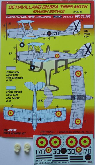 De Havilland DH82A Tiger Moth (Spanish Service ) part 3; Nationalist AF late  DEC72302