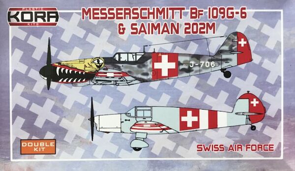 Messerschmitt BF109G-6 & Saiman 202M in Swiss Service (2 kits)  KPK72097