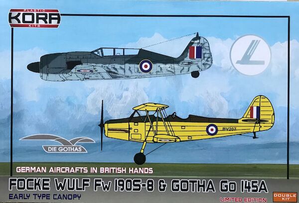 Axis Aircraft in British hands, FW190S-8 and Gotha Go145A   (2 kits)  KPK72099