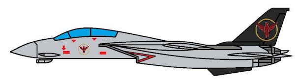 Grumman F14A Tomcat (Top Gun2  "Maverick", Rogue nation)  KTTS4801