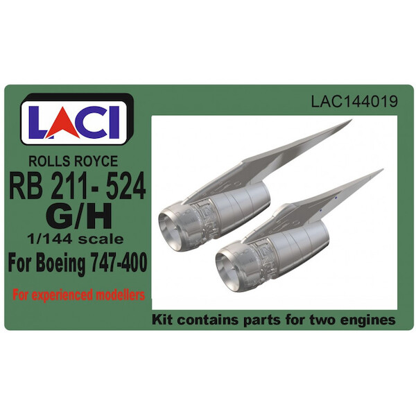 Rolls Royce RB211-524G/H Engine for Boeing 747-400 (Revell) (2 engines included )  LAC144019
