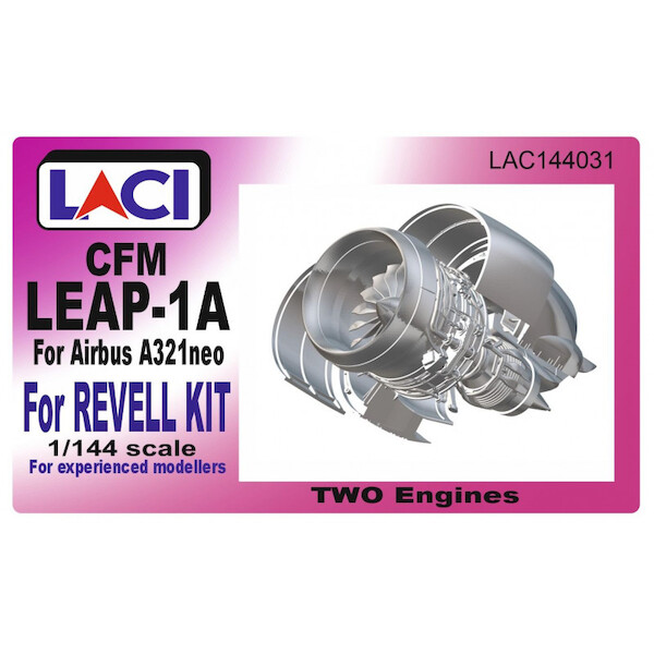 CFM LEAP-1A Engines for Airbus A321 NEO (2 engines) For Revell kit  LAC144031