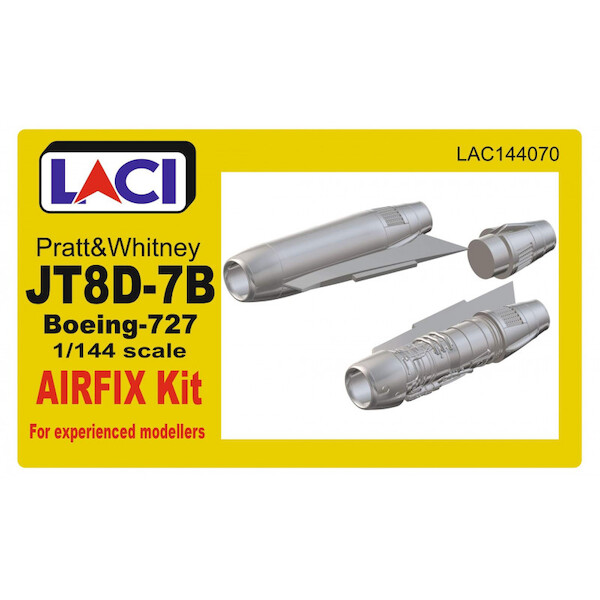 Pratt & Whitney JT8D-7B Engines for Boeing 727-100/200 (Airfix) (2 engines included )  LAC144070