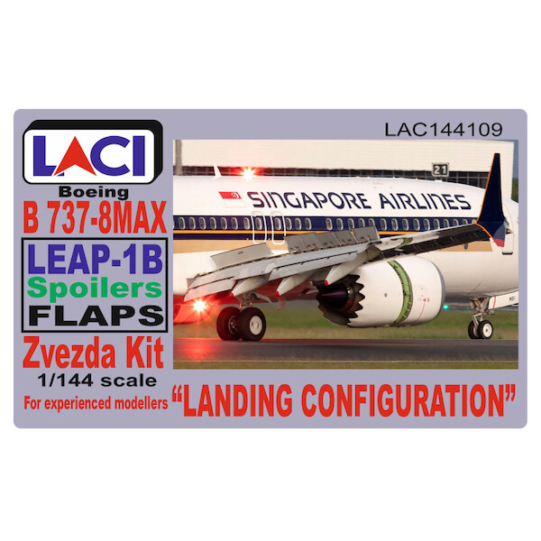 Landing Configuration Boeing 737-8MAX LEAP-1B (Zvezda)  LAC144109