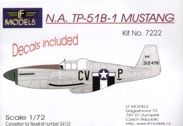 North American TP51B Mustang Green Nose  72022