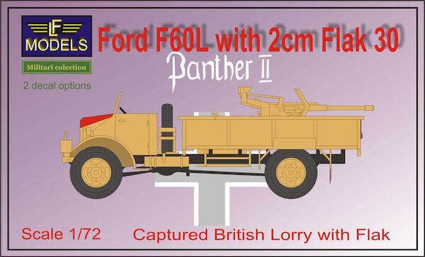 Captured British Ford F60L Lorry with German 20mm FLAK 30 AA gun  7502