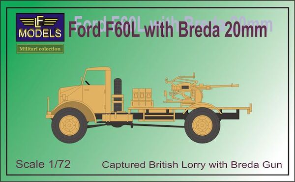 Captured British Ford F60L Lorry with Breda 20mm AA gun  7503