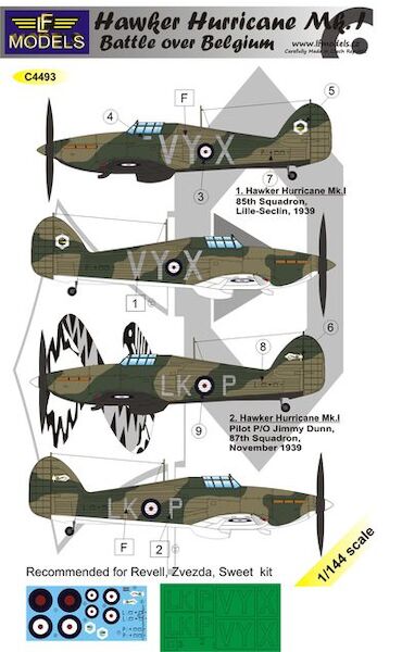 Hawker Hurricane MK1 Battle over Belgium  C4493