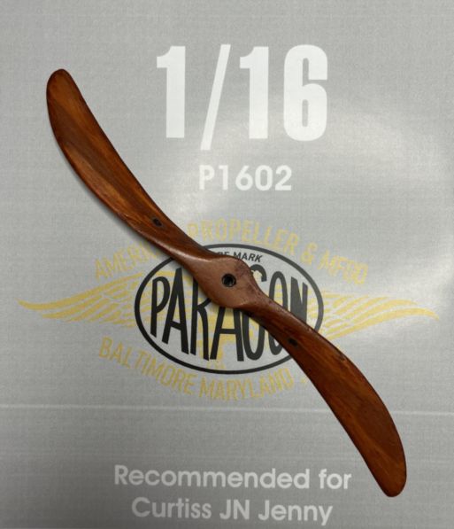 Hand made wooden prop Paragon, for Curtiss JN Jenny  LFP1602