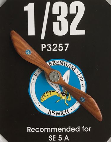 Hand made  wooden prop Tibbenham T.28066 for Se5a - Right hand rotation  LFP3257