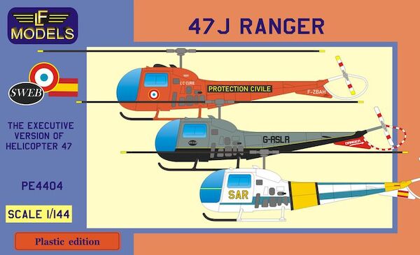 Agusta Bell 47J Ranger (France, UK, Spain) (2in1)  PE-4404