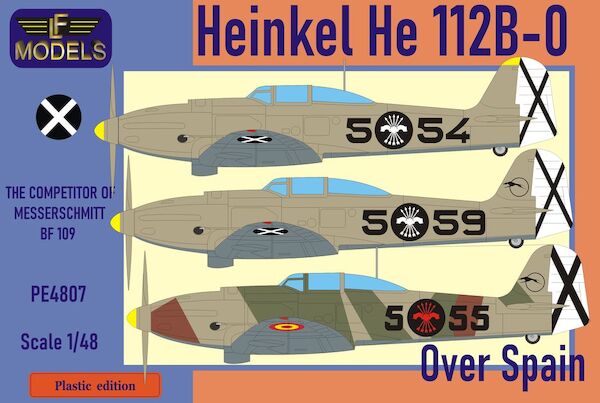 Heinkel He112B-0 over Spain  PE-4807