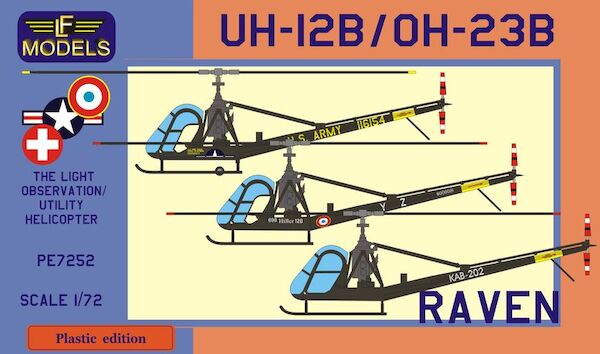 Hiller UH12B / HO23B Raven (Swiss AF, French Army, US Army)  PE-7252
