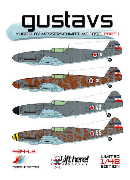 Gustavs, Yugoslav Messerschmitt Me109G  Part 1  434LH