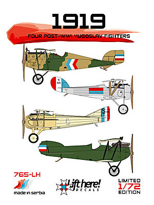 1919. four post WW1 Yugoslav fighters  765LH