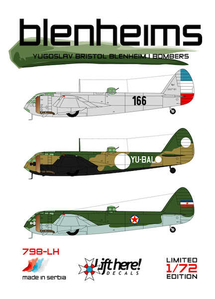 Blenheims! Yugoslav Bristol Blenheim Bombers  798LH