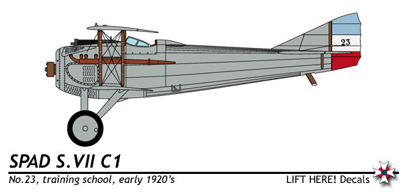 Spad S.VII in serbian and Yugoslav Air Force  O-48LH