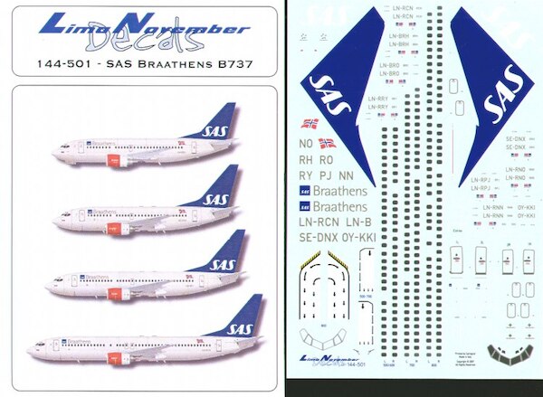 Boeing 737-500/600/700/800 (SAS-Braathens)  ln144-501