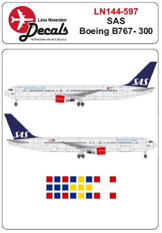 Boeing 767-300 (SAS New Colours)  LN144-597