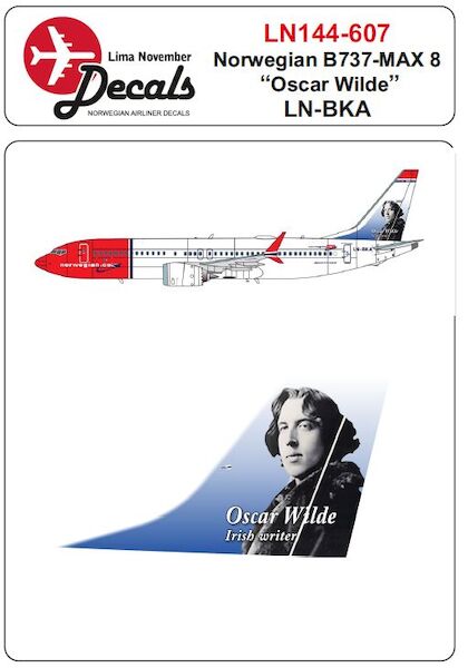 Boeing 737 MAX 8 (Norwegian LN-BKA "Oscar Wilde")  LN144-607