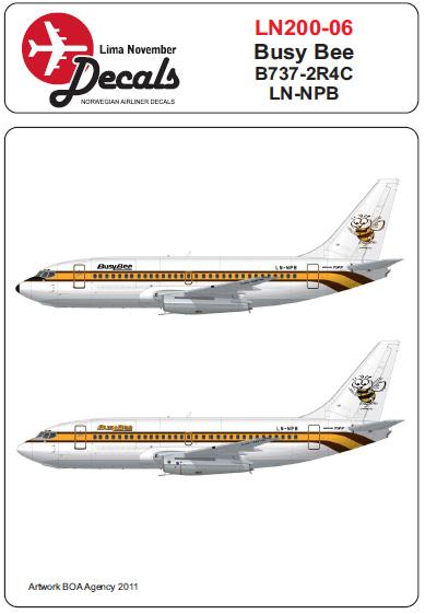 Boeing 737-200 (Busy Bee)  LN200-006