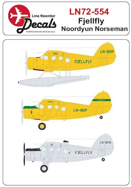 Noorduyn Norseman (Fjellfly)  with masks  LN72-554