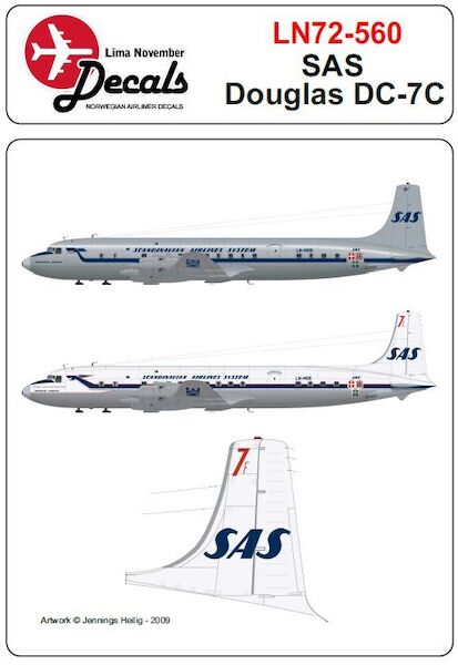 Douglas DC7C including masks  (SAS)  LN72-560