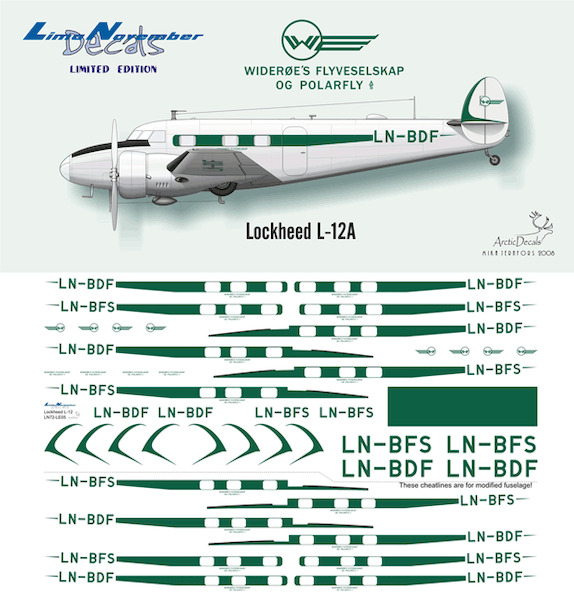 Lockheed L12A (Wideroe Flyveselskap og Polarfly)  ln72-LE05