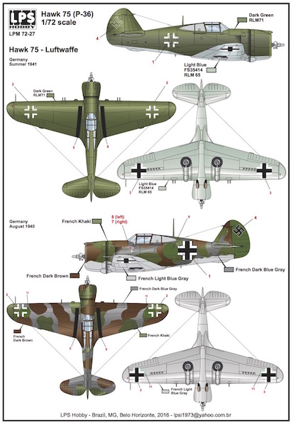 Curtiss Hawk 75A (Luftwaffe)  LPM72-27