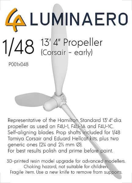 Hamilton Standard propellers 13"-4' (Early Corsair )  P001-048
