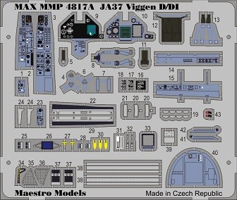 SAAB JA37D/DI Viggen cockpit detail set(Tarangus)  MMP4817A