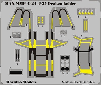 Saab 35 Draken Boarding ladder (Hasegawa)  MMP4824
