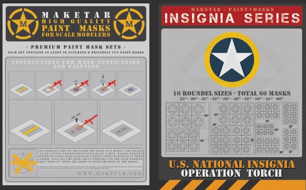 US Insignia ',Operation Torch".(60 Roundels)  MM32006