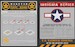 US Roundels June to August 1943 (34 Stars 'n Bars with red edge) MM72014