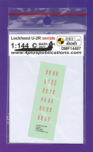 Lockheed U-2R serial numbers  DMF14407