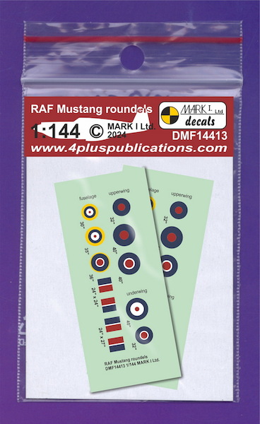 RAF Mustang roundels (2 sets)  DMF14413