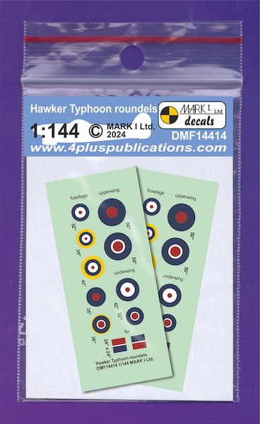 Hawker Typhoon roundels (2 sets)  DMF14414