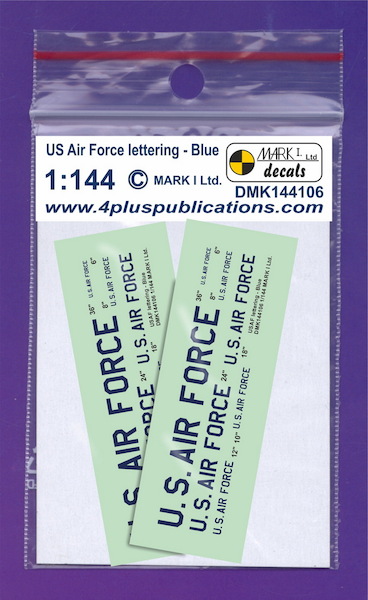 US Air Force Lettering - Blue (2 sets)  DMK144106