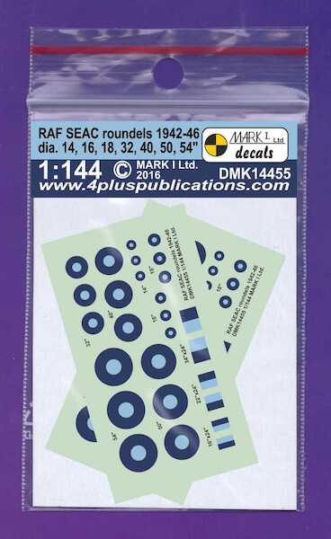 RAF SEAC roundels 1942-46, 2 sets  DMK14455