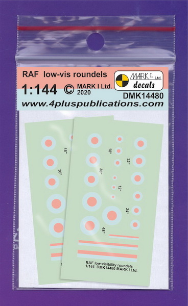 RAF Lo-Viz Roundels and fin flashes - pale  DMK14480