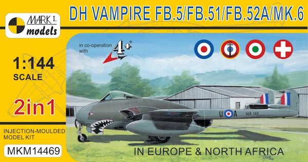 DH Vampire FB.5 'Europe & North Africa' (RAF, French Navy, Italian AF, Swiss AF) (2in1)  MKM14469
