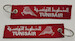 Keyholder with Tunisair on both sides  KEY-TUNIS