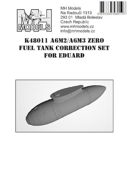 Mitsubishi A6M2/3 Zero Fuel tank Correction set for Eduard  K48011