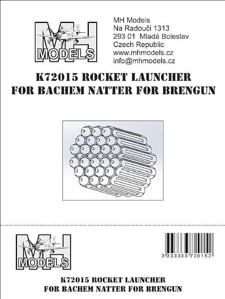 Rocket launcher for Bachem Natter with 24 rockets in one piece (Brengun)  K72015