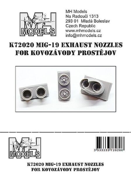 Mikoyan MiG19 Exhaust Nozzles (KP new)  K72020