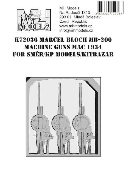 Marcel Bloch MB200 MAC 1934 Machine Guns (Smer/KP/Kovosavody Prosetjov)  K72036