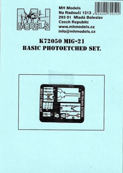 Mikoyan MiG21 Basic Photo etch set  K72050