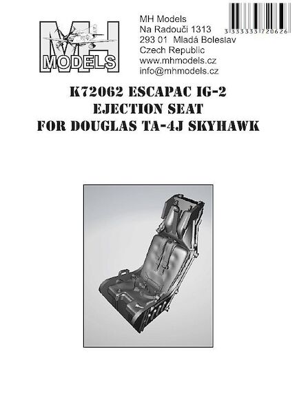 Escapac IG-2 ejection seats for TA4J Skyhawk (2 seats)  K72062