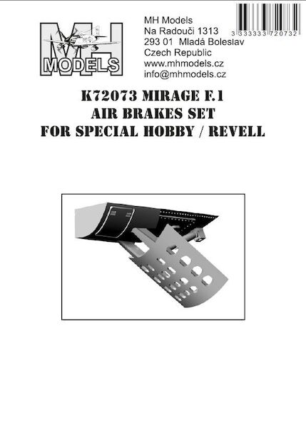 Mirage F1 Air Brakes set (Special Hobby, Revell)  K72073