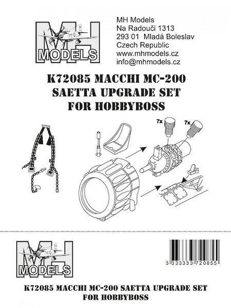 Macchi MC200 Saetta Upgrade ste (Hobby Boss)  K72085